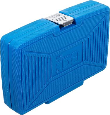 Набір торцевих головок BGS 2151 з фіксатором Gear Lock Привід 6,3 мм (1/4) 38 предметів, 1/4 дюйма, сріблясто-синьо-чорний