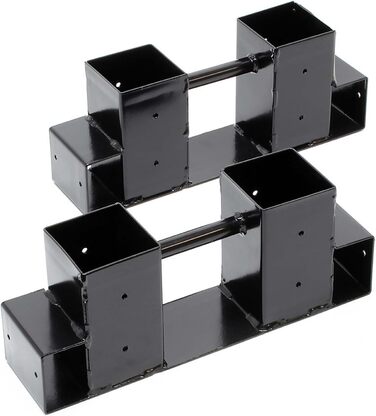 Допоміжний пристрій для укладання дров Wiltec, комплект з 2 шт., 335 x 85 x 130 мм, допоміжний пристрій для укладання дров, підставка для дров та розпалу, тримач для дров