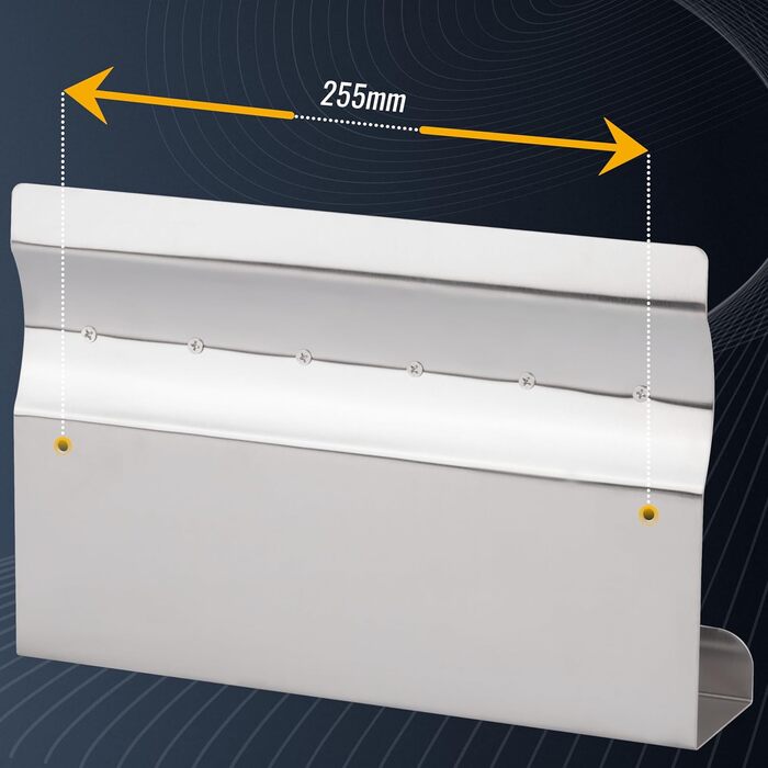 Дошка для ключів RICOO з полицею, MB6001, зберігання ключів, дошка для ключів, магнітна дошка, нержавіюча сталь, 30x7x20, дошка ог