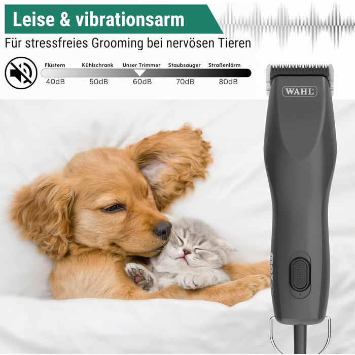 Машинка для стрижки собак Wahl Moser Max 50 з насадкою-гребінцем Agrarzone Edition - Потужна машинка для стрижки собак і котів для скуйовдженого хутра та довгого волосся - Тиха Max 50 з 2 рівнями потужності