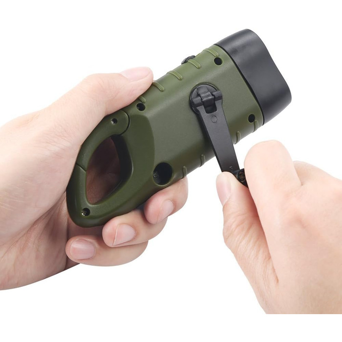 Ліхтарик Simpeak Crank, 2 комплекти сонячних ліхтариків зі світлодіодами, ручний ліхтарик із аварійним освітленням Dynamo з карабіном для кемпінгу на природі, скелелазіння, походу