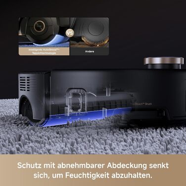 Комплект MOVA Z60 Ultra Roller з функцією HydroForce-Wischen та AutoShield-Tech, чорний