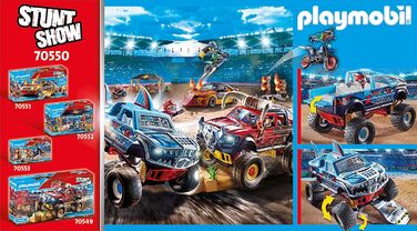 Трюкове шоу PLAYMOBIL 70550 Монстр-трак Акула, для дітей віком 4-10 років