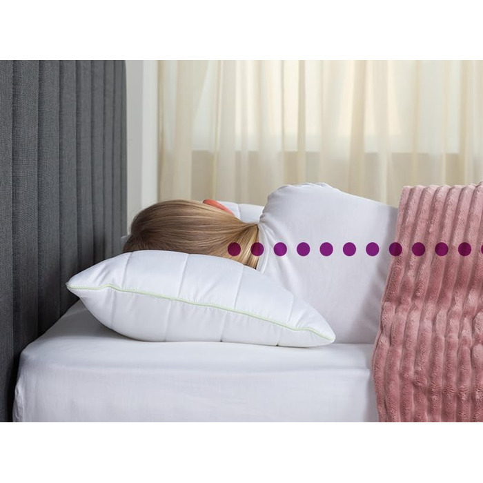 Дитяча подушка Vitapur 40x60 з піни з пам'яттю - Ергономічна дитяча подушка для спокійного сну - Гіпоалергенна подушка для алергік