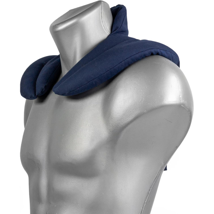 Подушка для шиї та шийного відділу хребта - шия плечі спина - темно-синя - подушка з органічної спельти - грілка для подушки для шиї - подушка для шиї та плечей - органічна спельта, темно-синя