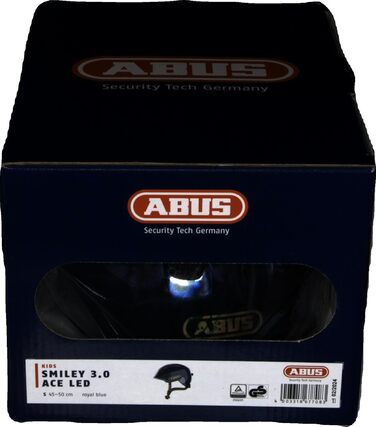 Дитячий шолом Smiley 3.0 ACE LED - велосипедний шолом з підсвічуванням - глибока посадка та місце для косички - для дівчаток та хл