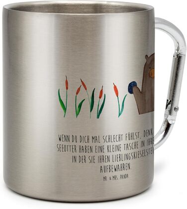 Термокружка з каменю &quotМістер і місіс Панда&quot - подарунок, цікаві факти, кухоль для пиття з нержавіючої сталі, морська видра, ізольована кружка, термокружка з нержавіючої сталі, цікаві факти, рослини, термокружка, кухоль для чаю