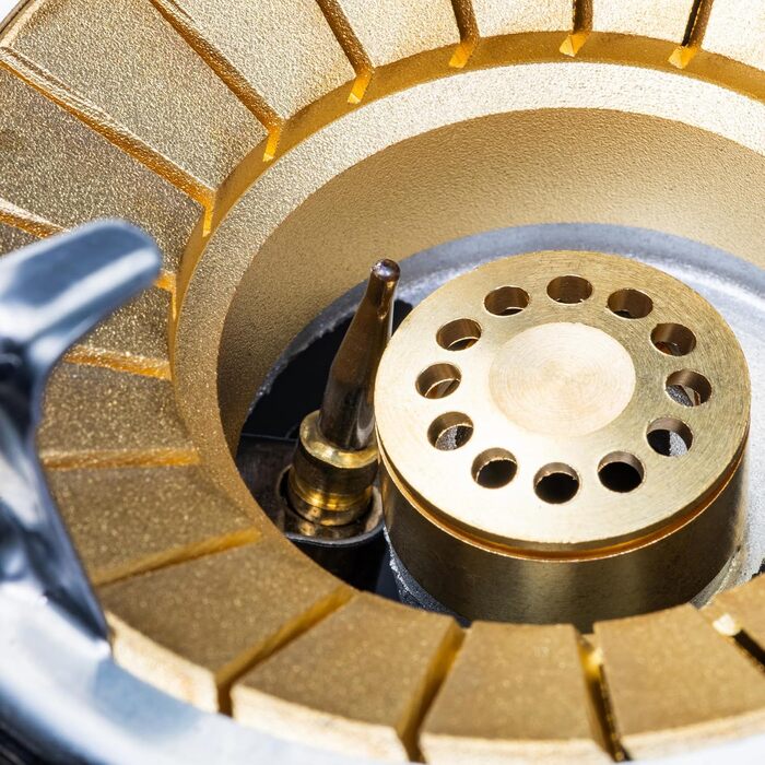 Газова кемпінгова плита з нержавіючої сталі потужністю 5,5 кВт, п&39єзоелектророзпалювання, датчик полум&39я, газовий шланг 150 см, регулятор тиску 50 мбар, емальована підставка для каструль (1 конфорка) Газова плита з 1 конфоркою