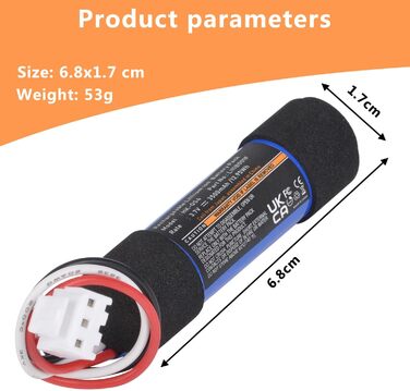 Замінний акумулятор 3500 мАг, сумісний з бездротовою Bluetooth-колонкою Harman Kardon Onyx Studio1/2/3/4 LI11B001F HK-OS4