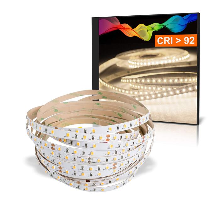 Світлодіодна стрічка Mextronic 2835, нейтральний білий (4000K), CRI 92, 36W, 5 метрів, 24V, IP20