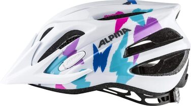 Амортизуючий, Легкий та Міцний Велосипедний Шолом З Модернізованим Світлодіодом Для Дітей Білий Метелик 50-55 см Одинарний, 2.0 -