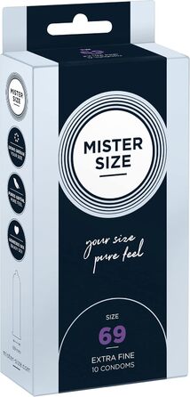 Презервативи MISTER SIZE 69 XXL, ультратонкі, зволожені, 10 шт