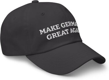 Кепка Зробимо Німеччину знову великою Регульована шапка Тато Німеччини Унісекс-кепка зі 100 бавовни, один розмір, темно-сірий