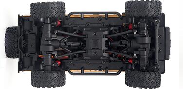Металевий краулер 4WD 128 RTR жовтий, 22567 D90X28