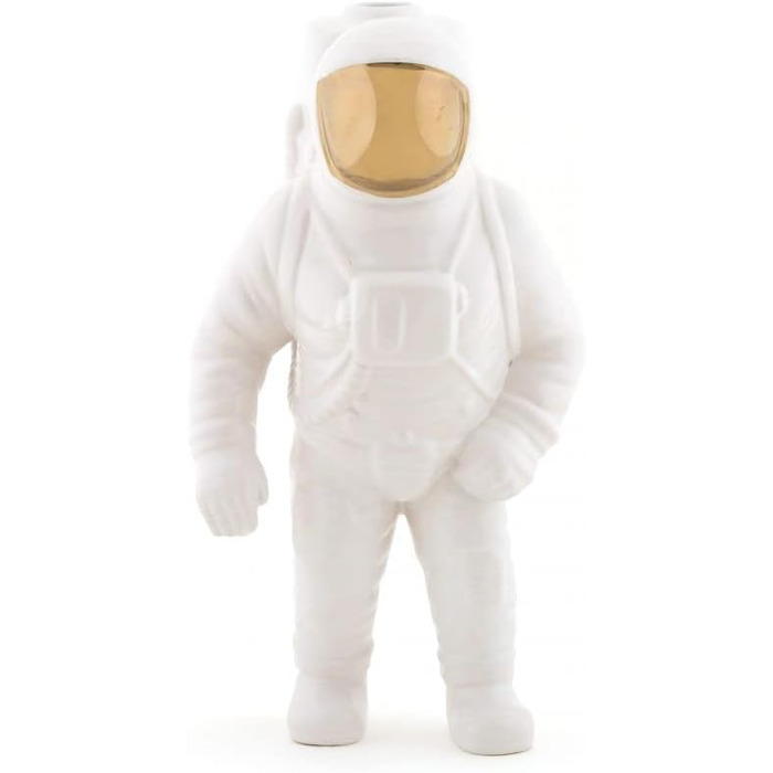 Ваза Seletti Diesel Living-Vase-Astronaut-Cosmic Diner-Porcelain-30 висока, порцеляна, біла, 15 х 11 см