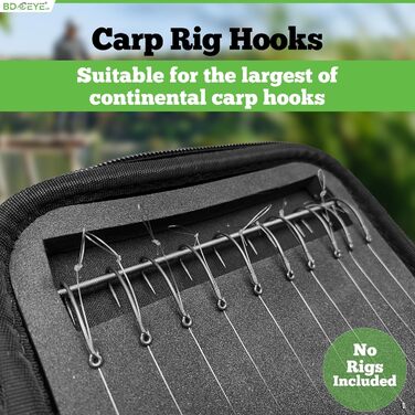 Сумка BD Eye Fishing Stiff-Rig Bag - Wallet Leader Wallet with 25 Pins - Wallet Case for Fishing Leaders, наприклад Carp Rigs