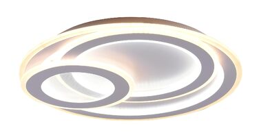 Стеля LED-світильник Trio Leuchten Mita 629210331, матовий білий метал, акрил, 74 Вт, з пультом, димером та зміною кольорів, діаметр 51 см