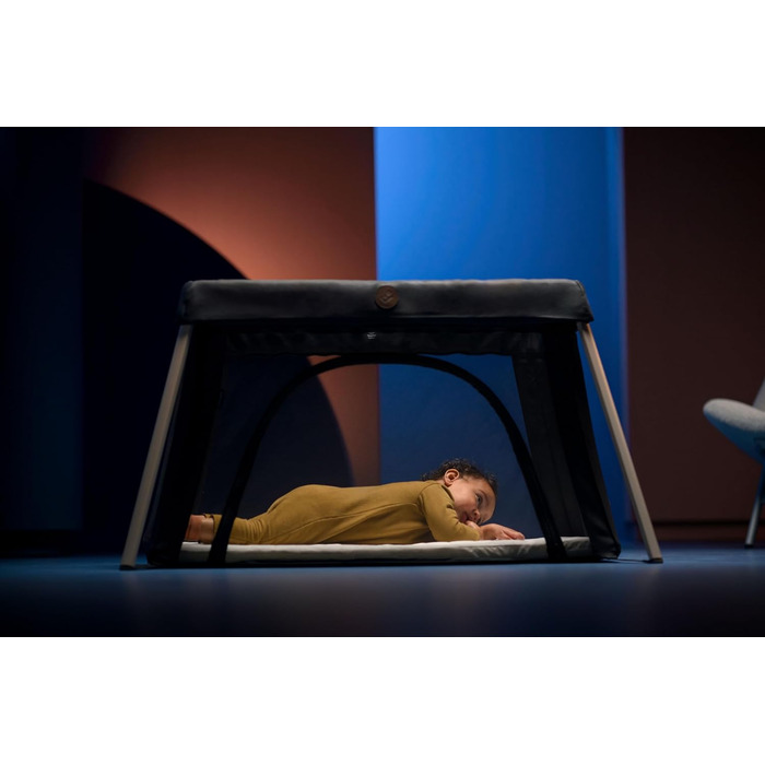 Дорожнє ліжечко Maxi-Cosi Calao Light, суперкомпактне та легке, матрац CloudCore, 2 рівні для сну, дорожня сумка, для новонароджених та малюків (0-3 роки), макс. 15 кг, Beyond Green Eco