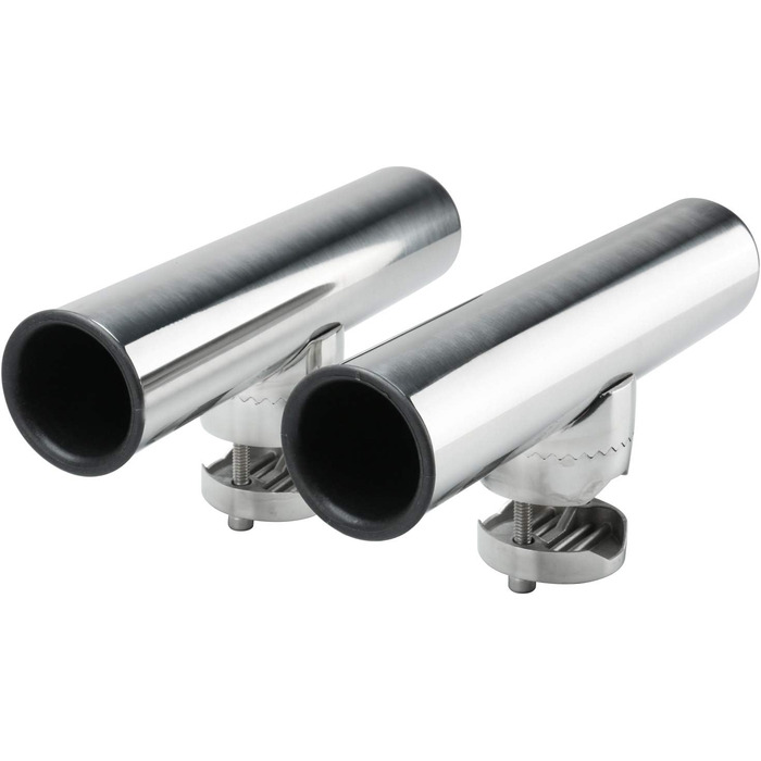 Тримачі для вудок FreeTec 2 з нержавіючої сталі, що обертаються, для рейок від 25 мм до 32 мм