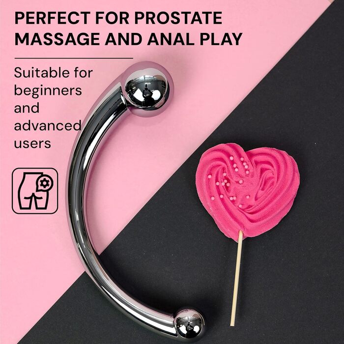 Анальний плаг Future of Your Pleasure, з нержавіючої сталі, 20 см, подвійний діаметр 2,4–3,9 см, 510 г