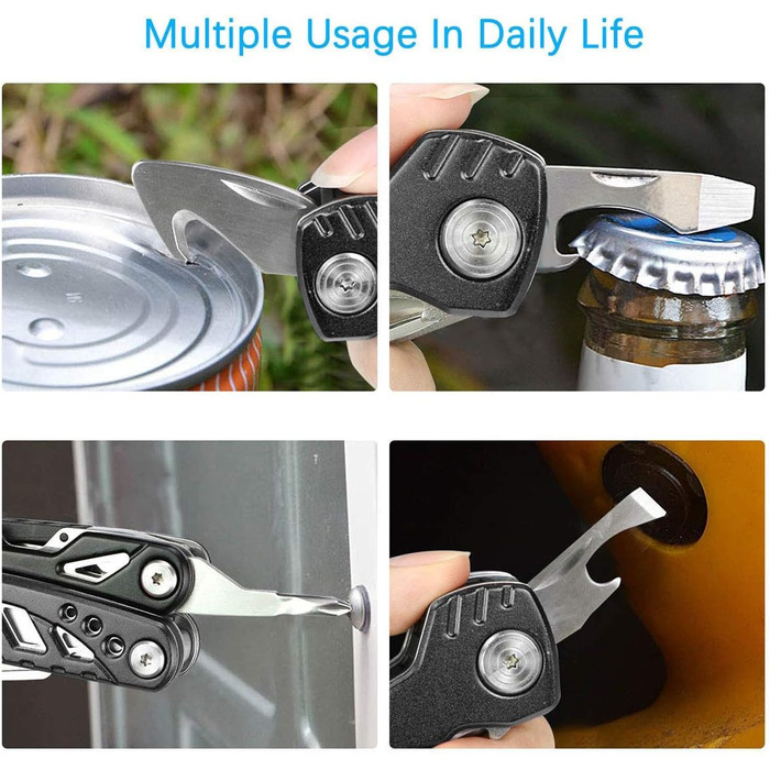 Набір плоскогубців HONZIN Multi Tool, складні плоскогубці 13 в 1 з нержавіючої сталі з нейлоновим чохлом Ідеальний кишеньковий інс