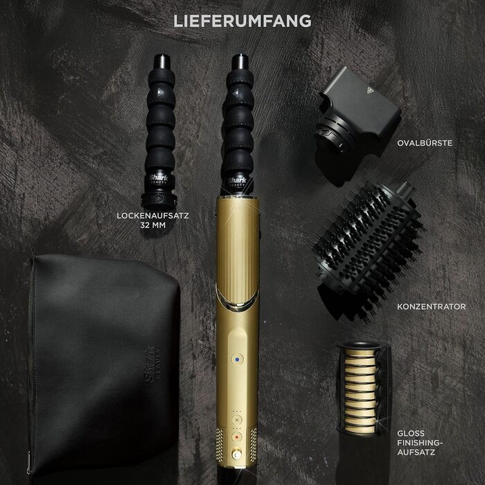 Стайлер та фен для волосся 4-в-1 Shark FlexStyle (Limited Edition), Gold без перегріву