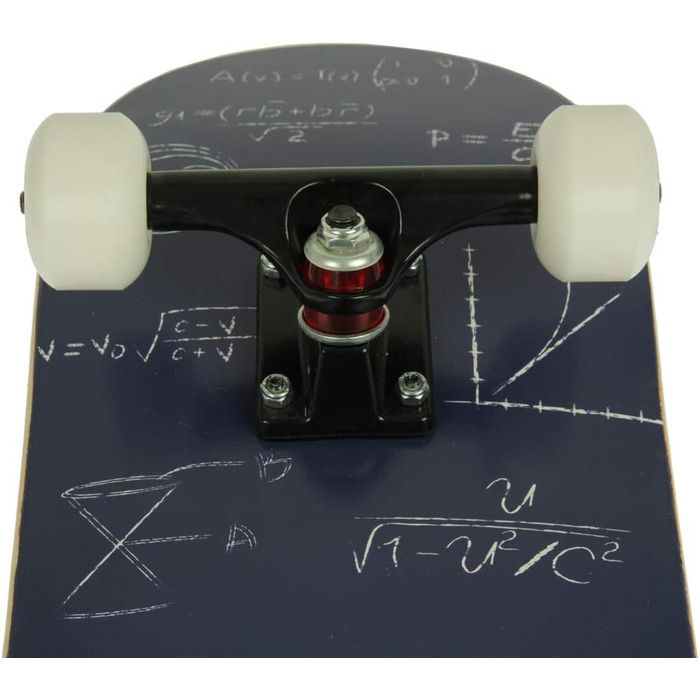 Скейтборд FunTomia з кульковими підшипниками ABEC-9, твердістю коліс 100A, 7-шаровим канадським кленом, kicktail дека - повний комплект для трюків і стріт-катання