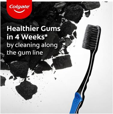 Зубна щітка Colgate Slim з м'яким вугіллям, упаковка з 4 шт.