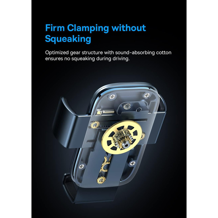 Гравітаційний тримач для телефону Baseus Metal Age II для автомобіля, круглий, чорний