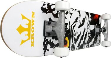 Скейтборд Krown Rookie Animal - якість в стилі Pro - 7-шарова дека з клена, алюмінієві вантажні колеса, уретанові колеса, прецизій