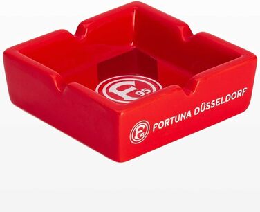 Попільничка Fortuna Dsseldorf червона, скляна попільничка, Попільничка F95 - Плюс закладка Ми любимо футбол