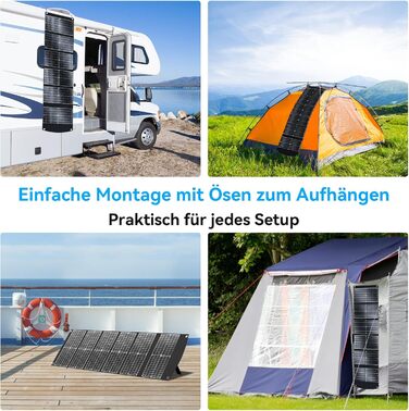 Портативний складаний зарядний пристрій для сонячних панелей Ecosonique потужністю 100 Вт із швидкою зарядкою та USB-C PD3.0, USB-A QC3.0, DC 20 В, легкий, з підставкою для кемпінгу, сонячних генераторів, мобільних телефонів, зовнішніх акумуляторів