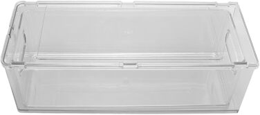 Штабелювана шухляда для зберігання, універсальне використання для ванної кімнати, спальні та офісу. Прозорий контейнер з кількома відділеннями для косметики, туалетного приладдя та іншого (3 літри).