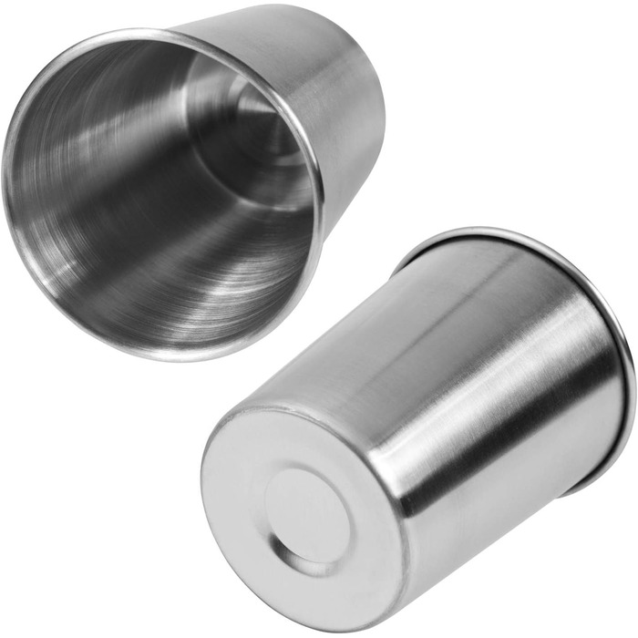 Набір із 6 чашок з нержавіючої сталі EVERMARKET об&39ємом 230 мл, ударостійкі металеві стаканчики об&39ємом не більше 1 пінти для дітей та дорослих