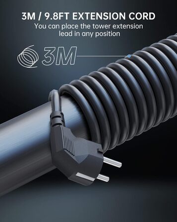 Подовжувач з 4 USB, Sameriver 8 відсіків з декількома розетками, захист від перенапруги, розетка з вимикачем, подовжувач 3M, розет