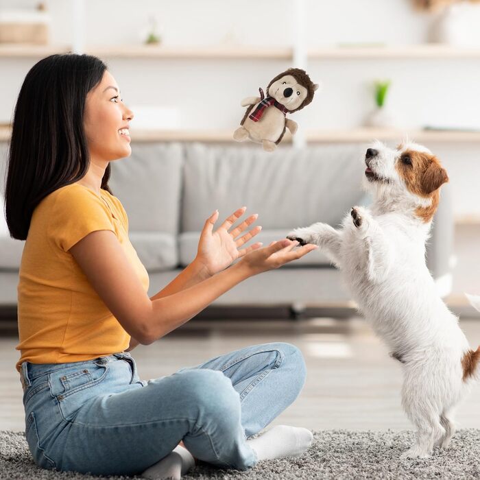 Набір плюшевих іграшок для собак THE TWIDDLERS, 6 шт., різдвяна тематика