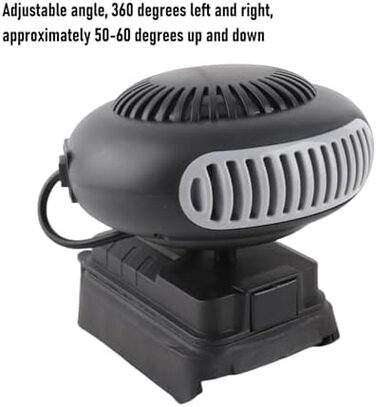 Обігрівач на батарейках з двома USB-портами, двома режимами температури та гнучким регулюванням кута для BAT609, BAT609G та BAT610G.