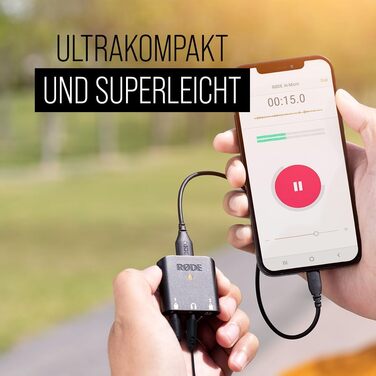 �DE AI-Micro з ультракомпактним двоканальним аудіоінтерфейсом для комп'ютерів, смартфонів і планшетів