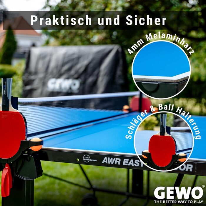 Стіл для настільного тенісу GEWO AWR Easy Outdoor