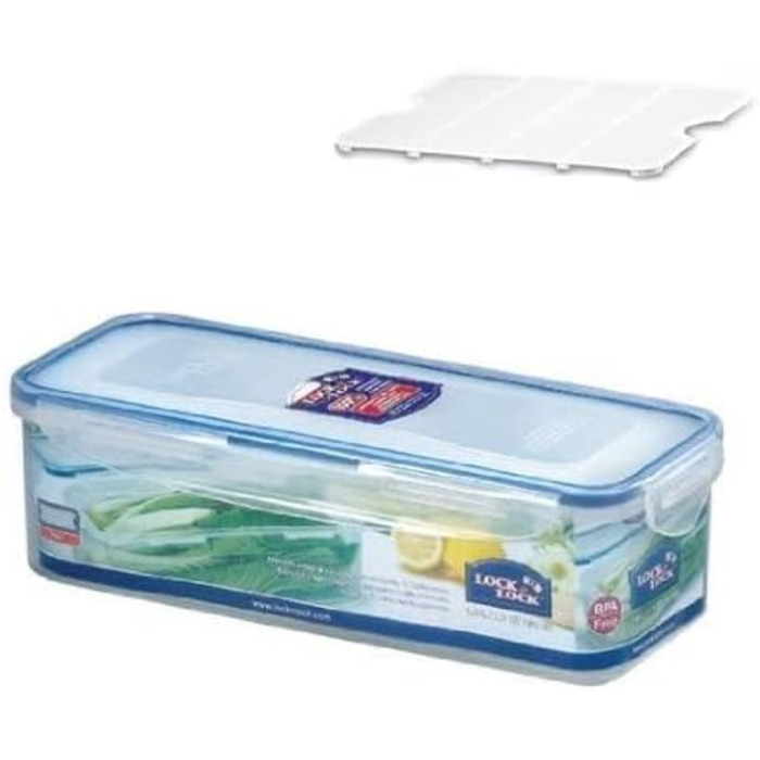 Контейнер Lock & Lock Classic для зберігання продуктів, прямокутний, 1.6 літри (278 x 115 x 83 мм)