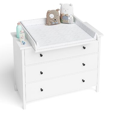 Насадка для пеленального столика BELLABINO Oti Насадка для пеленального столика для комодів Malm, Hemnes, Nordli високоякісна насадка для пеленального столика білого кольору стандарт 10 x 74 x 80 см