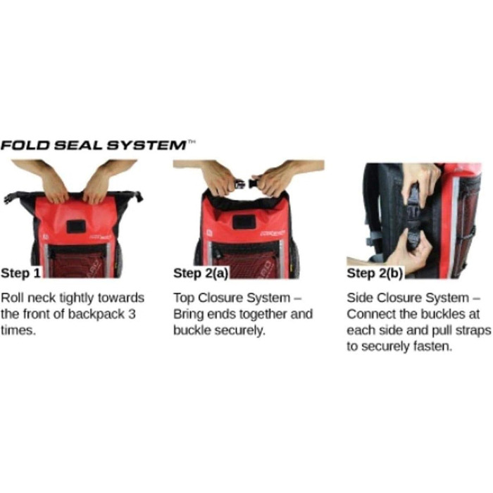 Водонепроникний рюкзак OverBoard Pro 30 літрів червоного кольору