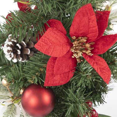 Декоративна різдвяна ялинка з 10 теплими білими світлодіодами Idena