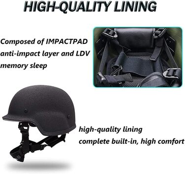 Куленепробивний шолом M88, військовий шолом із рівнем захисту 2, високоякісний сталевий матеріал, шкіряний потовий ремінець для військових навчальних та бойових пейнтбольних шоломів