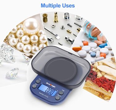 Дрібна шкала буквена шкала грамова шкала кишенькові ваги для ювелірних виробів, точна шкала для спецій з функцією підрахунку, вирі