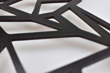 Панно WOLF 40x28см в чорному кольорі Настінне оздоблення дерев'яний вовк Настінне оздоблення деко настінне мистецтво Вирізання Нас