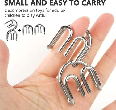 Дерев&39яна колекція 24 металевих головоломки, металева головоломка, металева головоломка, набір інтелектуальних ігор, терпіння, г