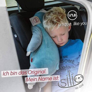 М'яка іграшка UNUS Лінивець 50 см, бірюзовий