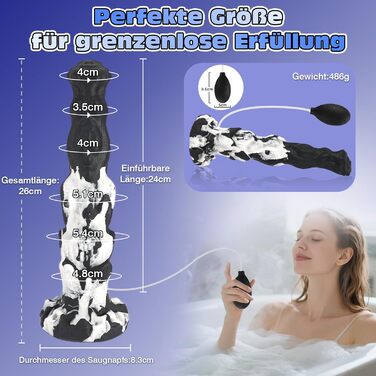 Реалістичний фалоімітатор-монстр із функцією впорскування та сильною великою присоскою, опуклі риси обличчя, функція розпилення води, анальний фалоімітатор, що впорскує, фалоімітатор у формі тварини, м&39яка секс-іграшка для жінок та чоловіків, 25,5