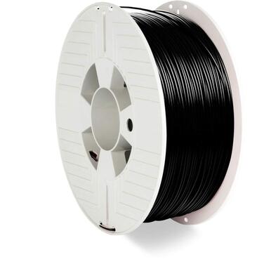 Друк Verbatim PLA filament, 1,75 мм, 1 кг, високоефективна поліактидна нитка для екструзії матеріалу, для 3D-принтерів і 3D-ручок, нитка 3D-принтера з PLA, 1 котушка 335 м, чорна, 3D-